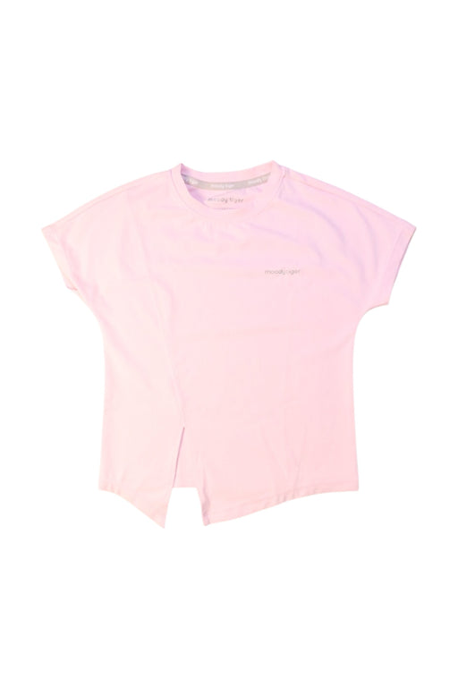 A Pink Short Sleeve T Shirts from Moody Tiger in size 4T for girl. (Front View)