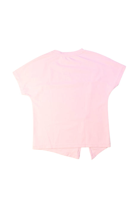A Pink Short Sleeve T Shirts from Moody Tiger in size 4T for girl. (Back View)
