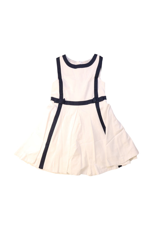 A White Sleeveless Dresses from Jacadi in size 6T for girl. (Front View)