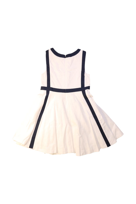 A White Sleeveless Dresses from Jacadi in size 6T for girl. (Back View)