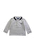 A White Long Sleeve Polos from Jacadi in size 6-12M for boy. (Front View)