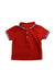 A Red Short Sleeve Polos from Jacadi in size 6-12M for boy. (Front View)