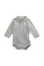 A White Long Sleeve Bodysuits from Petit Bateau in size 0-3M for neutral. (Front View)