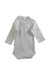 A White Long Sleeve Bodysuits from Petit Bateau in size 0-3M for neutral. (Back View)