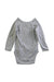 A Grey Long Sleeve Bodysuits from Petit Bateau in size 3-6M for boy. (Back View)