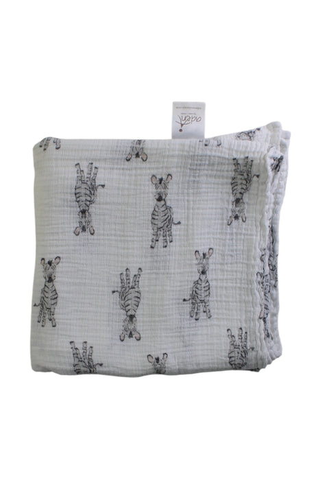 A White Swaddles from Aden & Anais in size O/S for neutral. (Back View)