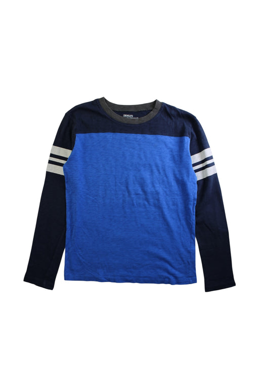 A Blue Long Sleeve Tops from Crewcuts in size 12Y for boy. (Front View)