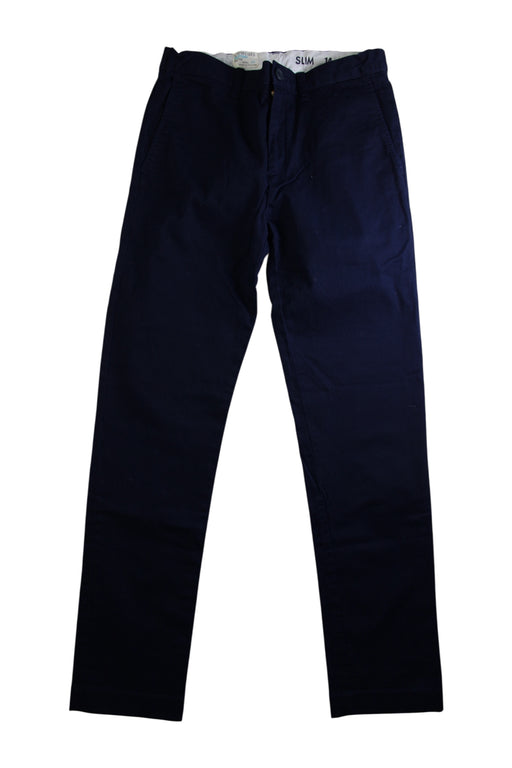 A Navy Casual Pants from Crewcuts in size 14Y for boy. (Front View)