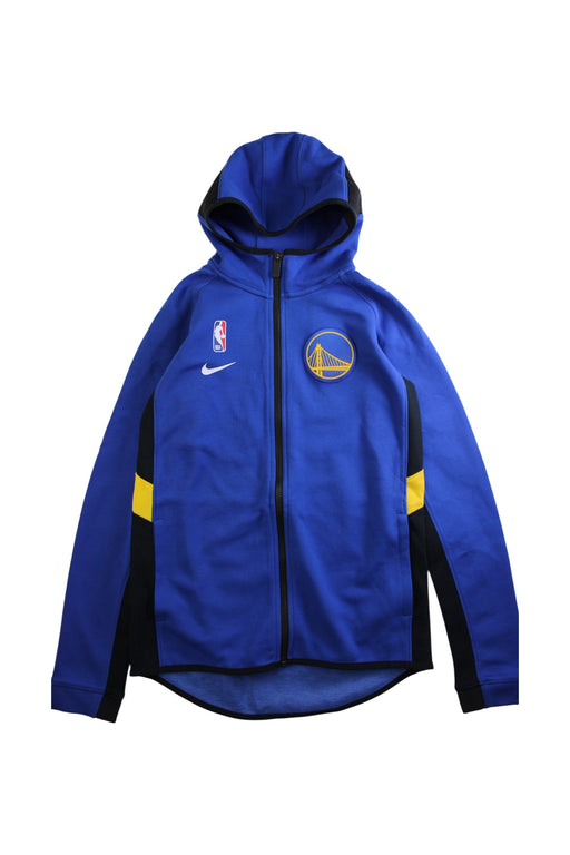 A Blue Lightweight Jackets from Nike in size 10Y for boy. (Front View)