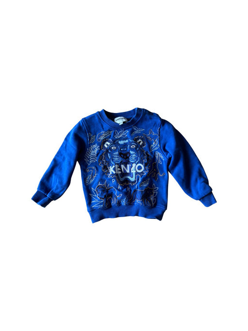 A Blue Crewneck Sweatshirts from Kenzo in size 12-18M for boy. (Front View)