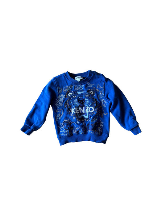 A Blue Crewneck Sweatshirts from Kenzo in size 12-18M for boy. (Front View)