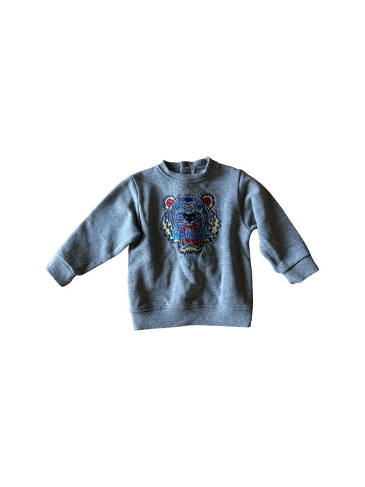 A Grey Crewneck Sweatshirts from Kenzo in size 12-18M for boy. (Front View)