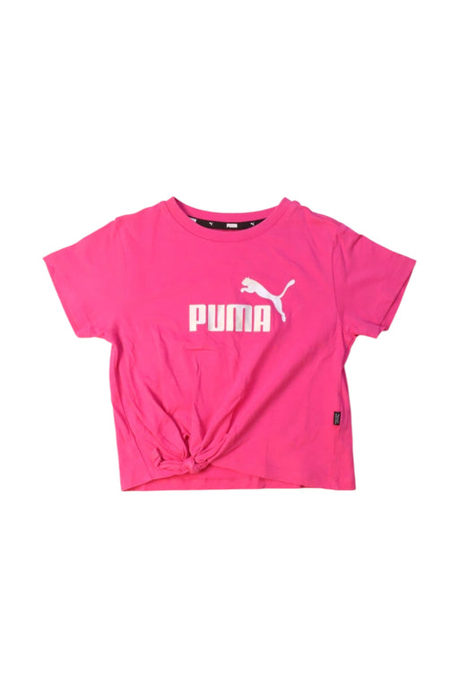 A Pink Short Sleeve T Shirts from Puma in size 4T for girl. (Front View)