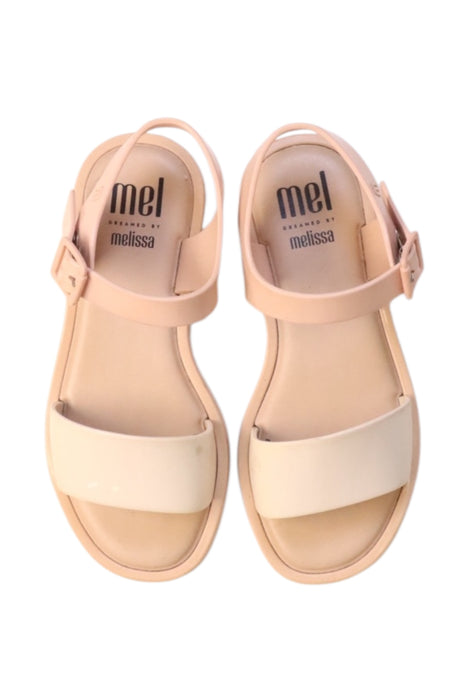 A Beige Sandals from Puma in size 6T for girl. (Back View)