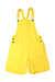 A Yellow Overall Shorts from Monoprix in size 12Y for girl. (Front View)