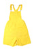 A Yellow Overall Shorts from Monoprix in size 12Y for girl. (Back View)