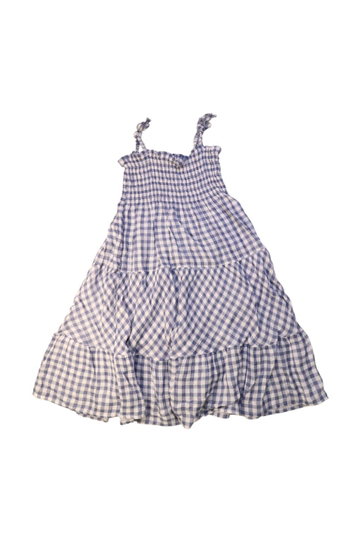 A Blue Sleeveless Dresses from Buho in size 8Y for girl. (Front View)