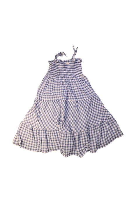 A Blue Sleeveless Dresses from Buho in size 8Y for girl. (Back View)