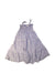 A Blue Sleeveless Dresses from Buho in size 8Y for girl. (Back View)