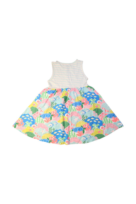 A Multicolour Sleeveless Dresses from Boden in size 6T for girl. (Back View)