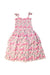 A Multicolour Sleeveless Dresses from Seed in size 6T for girl. (Back View)