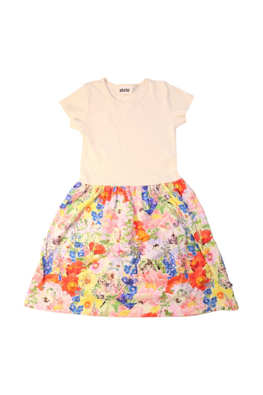 A Multicolour Short Sleeve Dresses from Molo in size 6T for girl. (Front View)
