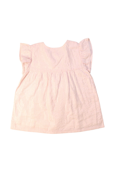 A Pink Sleeveless Tops from Louis Louise in size 6T for girl. (Back View)