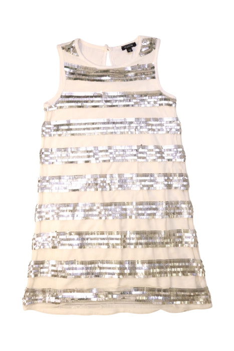 A Metallic Sleeveless Dresses from Zunie in size 8Y for girl. (Front View)