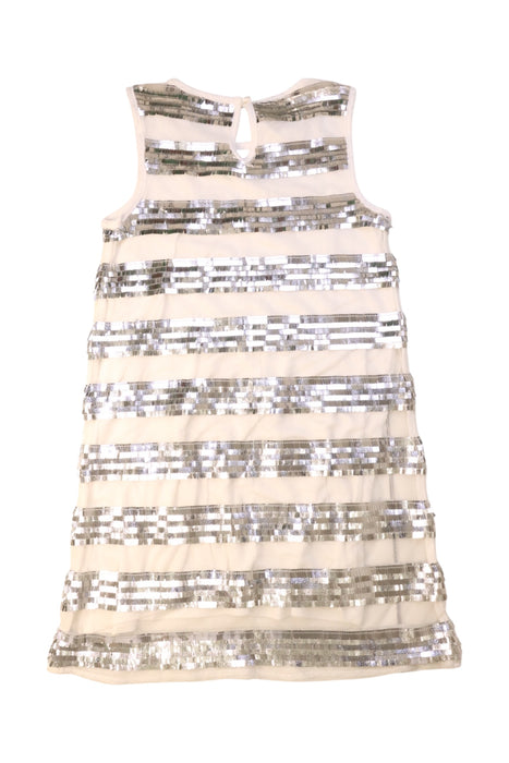 A Metallic Sleeveless Dresses from Zunie in size 8Y for girl. (Back View)