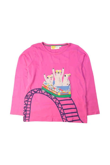 A Pink Long Sleeve Tops from Boden in size 6T for girl. (Front View)