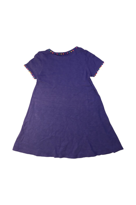 A Purple Short Sleeve Dresses from Boden in size 6T for girl. (Back View)