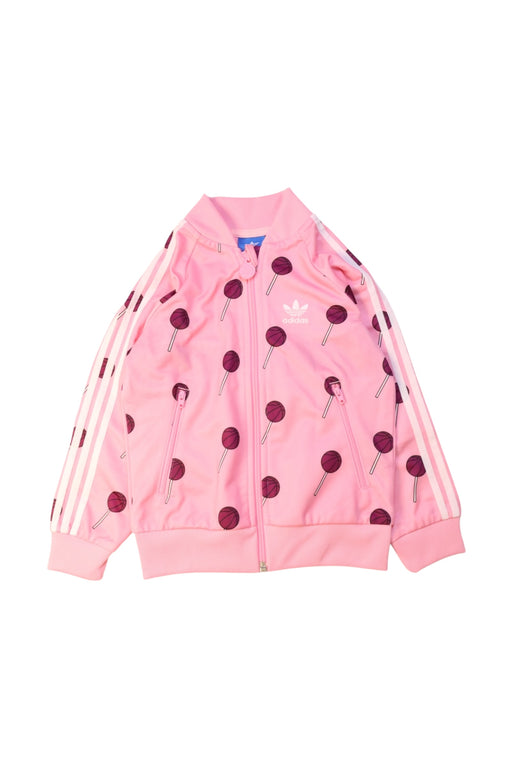 A Pink Lightweight Jackets from Adidas in size 3T for girl. (Front View)