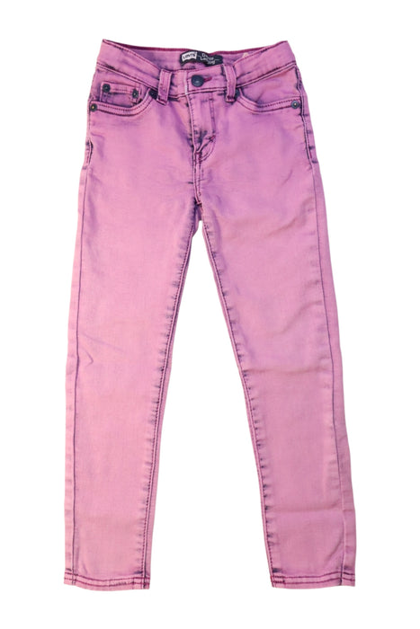 A Pink Jeans from Levi's in size 6T for girl. (Front View)
