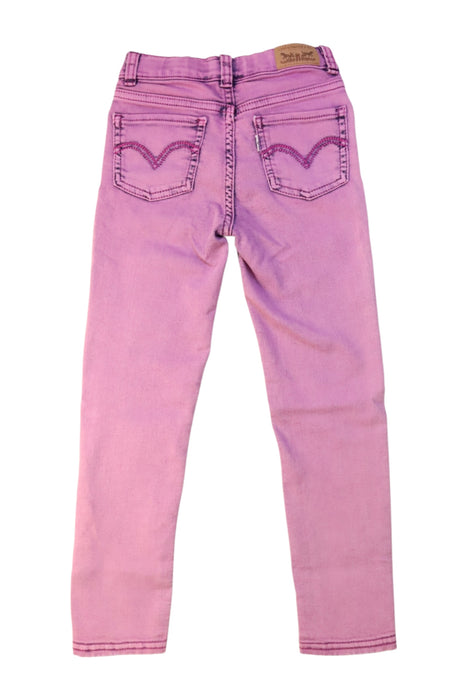 A Pink Jeans from Levi's in size 6T for girl. (Back View)