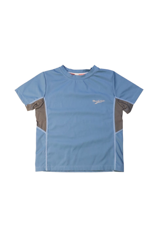 A Blue Rash Guards from Moody Tiger in size 2T for girl. (Front View)