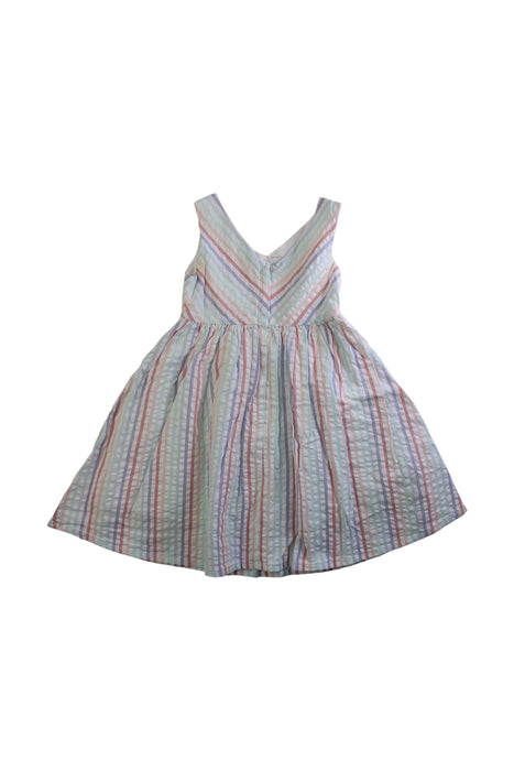 A Multicolour Sleeveless Dresses from Hope & Henry in size 3T for girl. (Back View)