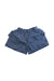 A Blue Shorts from Hot Biscuits Mikihouse in size 4T for girl. (Front View)