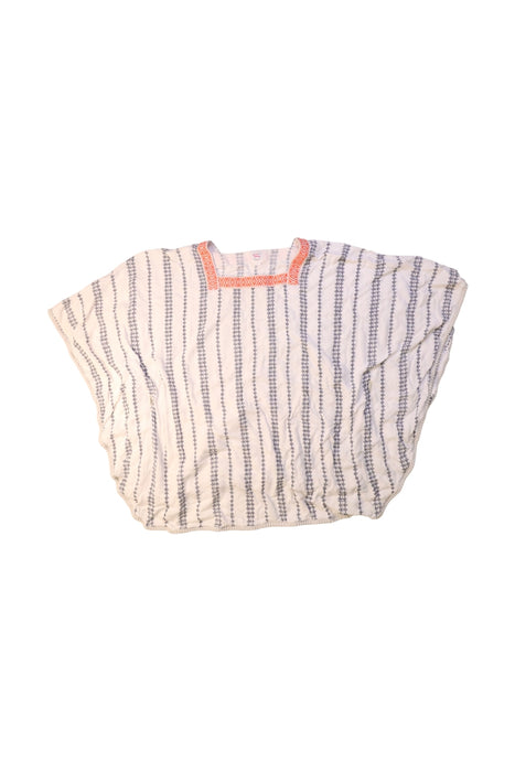 A White Short Sleeve Tops from Comme Maman Collection in size 6T for girl. (Front View)