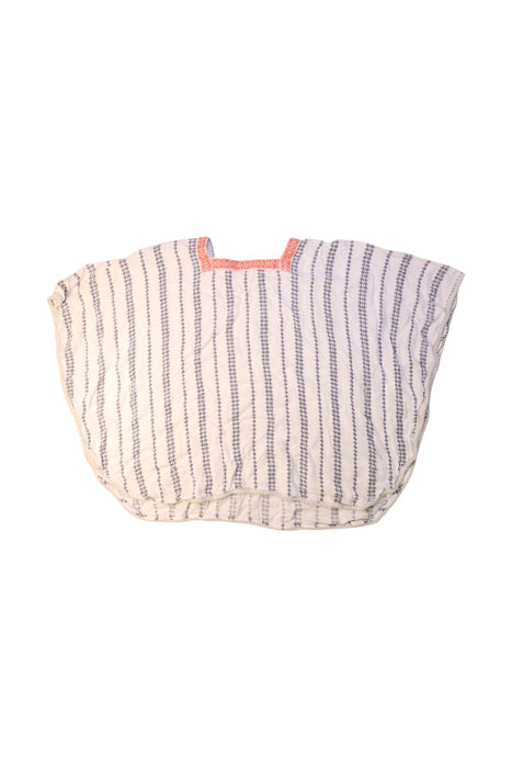 A White Short Sleeve Tops from Comme Maman Collection in size 6T for girl. (Back View)