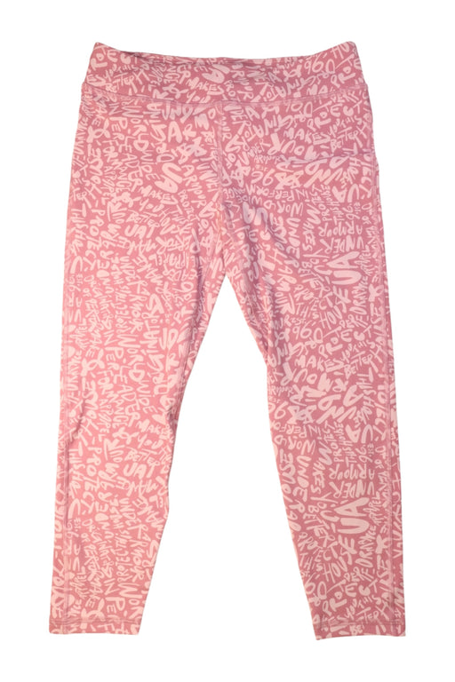 A Pink Leggings from Under Armour in size 13Y for girl. (Front View)