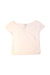 A White Short Sleeve Tops from Abercrombie & Fitch in size 12Y for girl. (Front View)