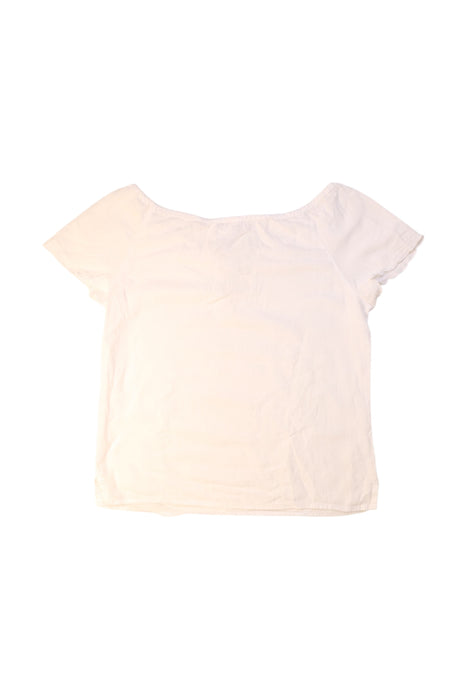 A White Short Sleeve Tops from Abercrombie & Fitch in size 12Y for girl. (Back View)