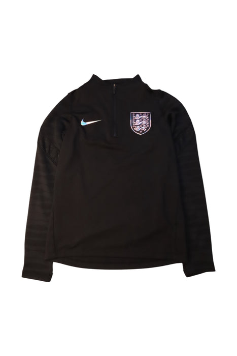 A Black Active Tops from Nike in size 10Y for girl. (Front View)