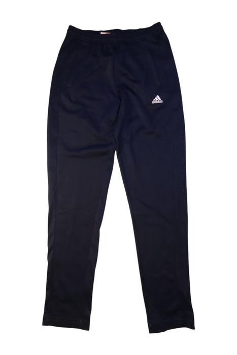 A Navy Active Pants from Adidas in size 11Y for girl. (Front View)
