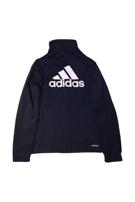 A Navy Lightweight Jackets from Adidas in size 11Y for neutral. (Back View)