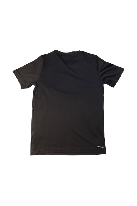 A Black Active Tops from Adidas in size 11Y for girl. (Back View)