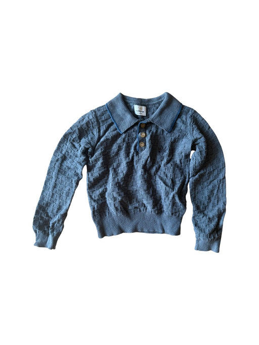A Blue Sweatshirts from No Added Sugar in size 12-18M for boy. (Front View)