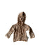 A Brown Zippered Sweatshirts from The Bonnie Mob in size 12-18M for boy. (Front View)