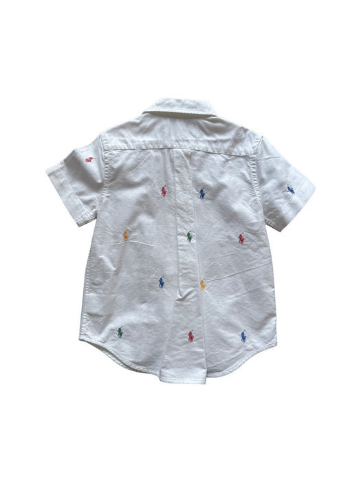 A White Short Sleeve Shirts from Polo Ralph Lauren in size 4T for boy. (Back View)