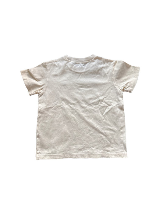 A Beige Short Sleeve T Shirts from Miki House in size 5T for neutral. (Back View)